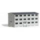 Concrete Barracks/Apartments -- Kit - 8-3/8 x 4-7/8 x 4-1/4′ 21.2 x 12.3 x 10.7cm, HO Busch Gmbh & Co Kg 9607