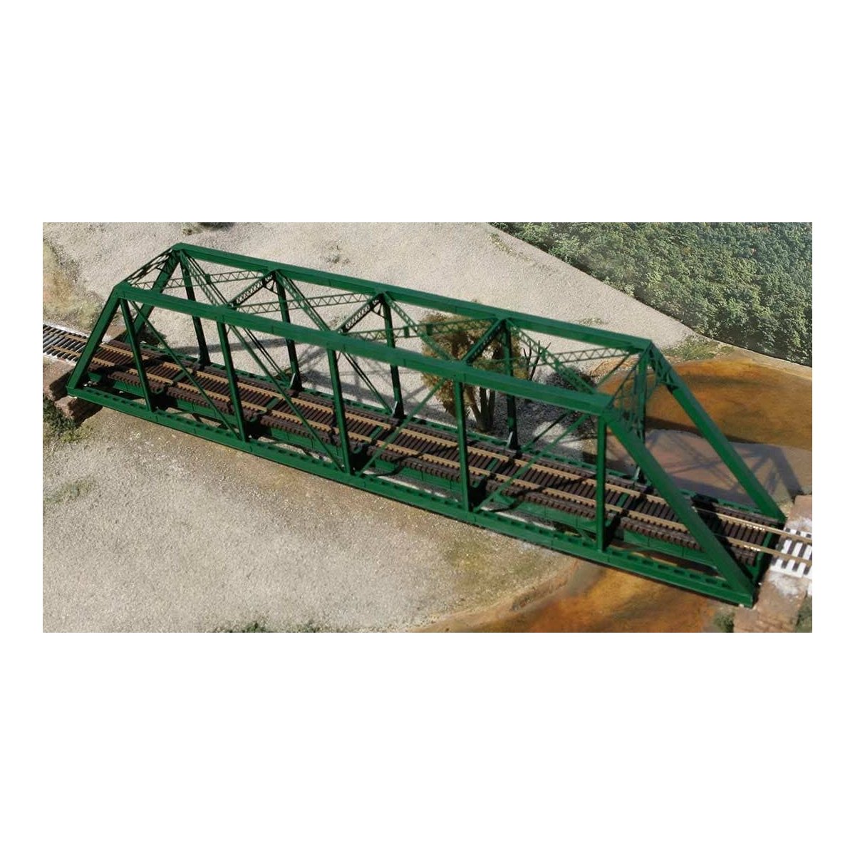 150′ Through-Truss Bridge -- With Punch Plate Girders - Kit, HO Central Valley 1905