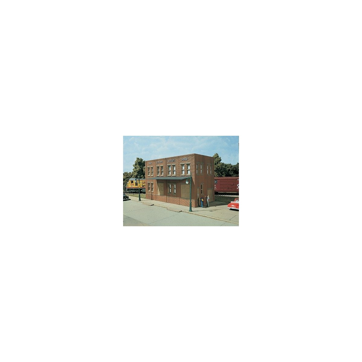 Laube′s Linen Mill - Kit - Woodland Scenics DPM Landmark Structures(R) -- 100 Series - 6-3/4 x 3-1/4′ 17.2 x 8.4cm, HO Desig