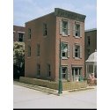 Townhouse 3 - Woodland Scenics DPM Landmark Structures(R) -- Kit - 2-1/2 x 4-1/4′ 6.4 x 11cm, HO, Design Preservation Models 1