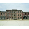 Townhouse Flats (Front Wall Only)- Woodland Scenics DPM Landmark Structures(R) -- Kit - 7-5/16 x 1/8′ 18.5 x 3.17cm, HO, Desig