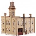 Woodland Scenics DPM Landmark Structures(R) - Kit -- Fire Station No. 3 - 6-3/4 x 5-13/16′ 17.1 x 14.7cm, HO, Design Preservat