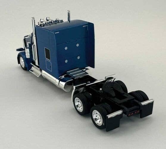 Peterbilt 589 Stand-Up Sleeper-Cab Semi Tractor - Assembled -- Metallic Blue, HO, HO Logistics Replicas 589065