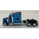 Peterbilt 589 Stand-Up Sleeper-Cab Semi Tractor - Assembled -- Metallic Blue, HO, HO Logistics Replicas 589065