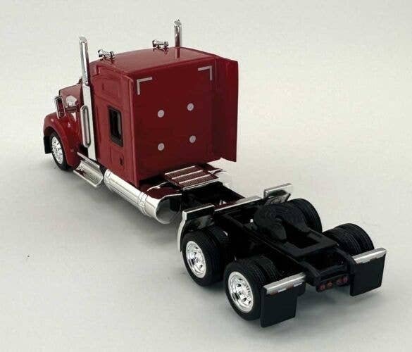Kenworth 990 Stand-Up Sleeper-Cab Semi Tractor - Assembled -- Red, HO, HO Logistics Replicas 990085