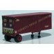 1954 Fruehauf Dura Van PRR 26′ Piggyback Trailer - Resin Kit, HO, SYLVAN SCALE MODELS T002