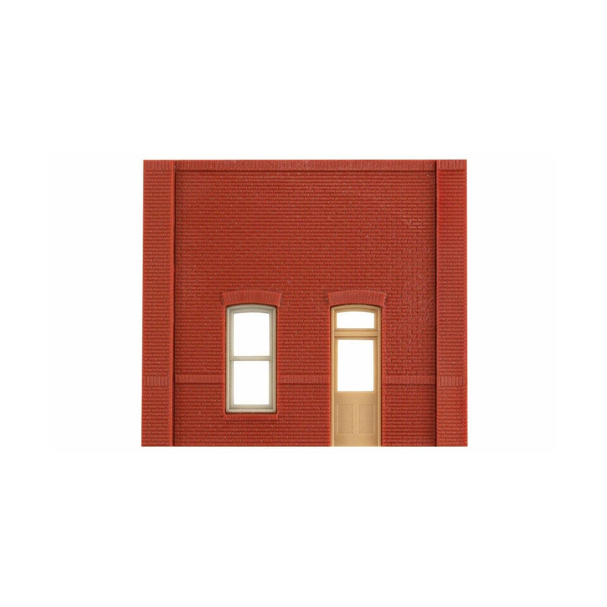 Modular Building System(TM) -- Street Level Wall Sections w/Rectangular Entry - Kit, HO Design Preservation Models 30131