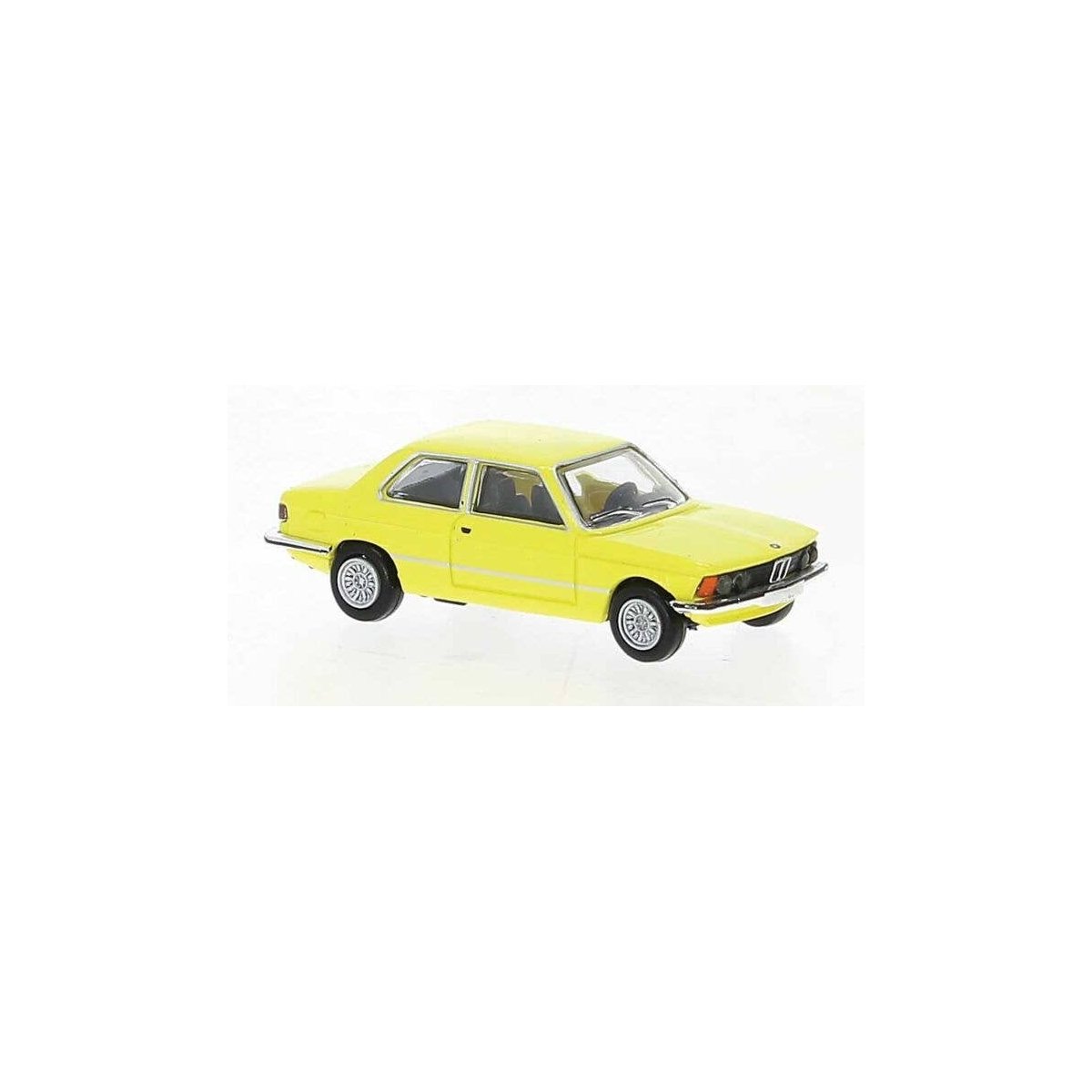 1975 BMW 323i 2-Door - Assembled -- Yellow, HO, Brekina Automodelle 24302