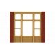 Modular Building System(TM) -- Street Level Wall Sections w/Victorian Window - Kit, HO Design Preservation Models 30142
