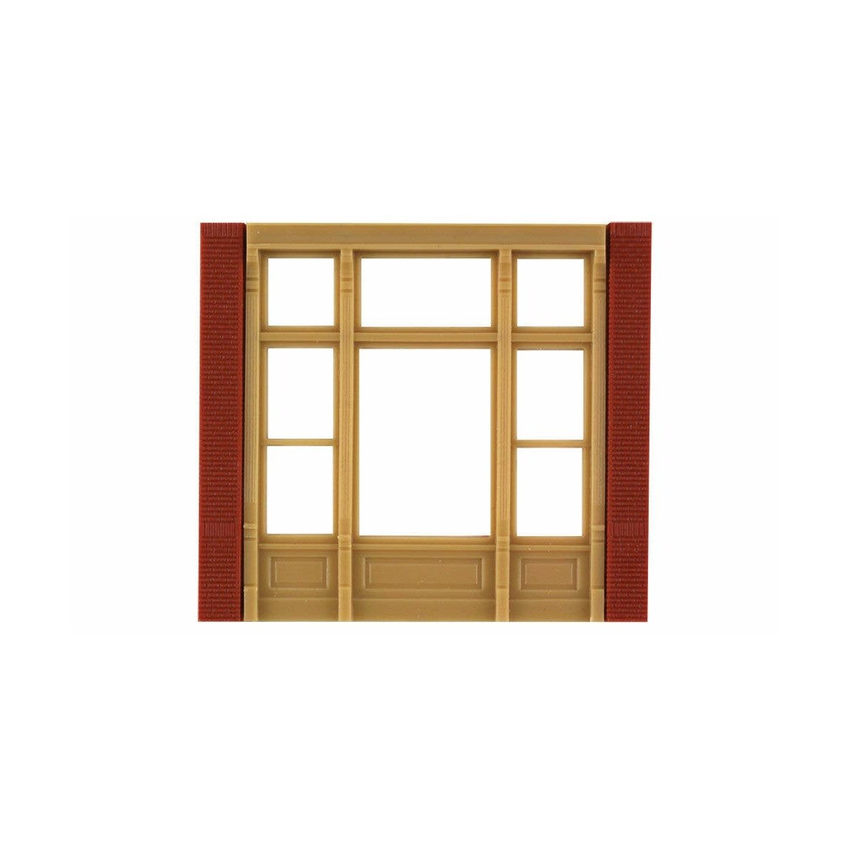 Modular Building System(TM) -- Street Level Wall Sections w/Victorian Window - Kit, HO Design Preservation Models 30142