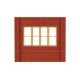 Modular Building System(TM) -- Dock Level Wall Sections w/Victorian Window - Kit, HO Design Preservation Models 30143