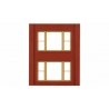 Modular Building System(TM) -- Two-Story Wall Sections w/2 20th Century Windows - Kit, HO Design Preservation Models 30164