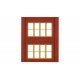 Modular Building System(TM) -- Two-Story Wall Sections w/Victorian Windows - Kit pkg(4), HO Design Preservation Models 30144