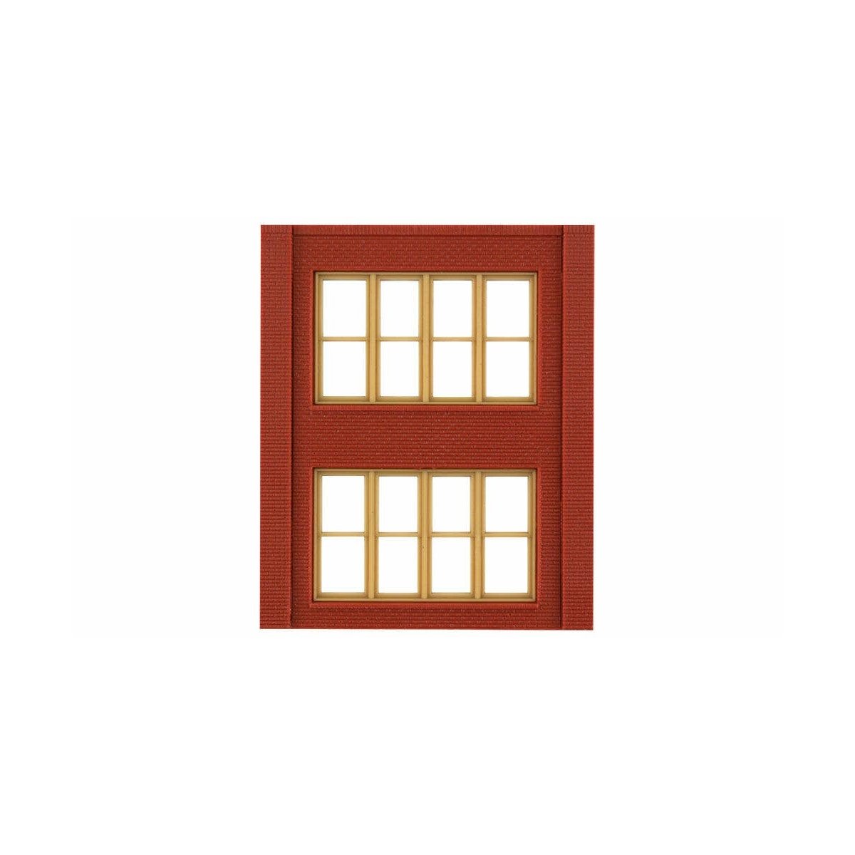 Modular Building System(TM) -- Two-Story Wall Sections w/Victorian Windows - Kit pkg(4), HO Design Preservation Models 30144
