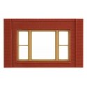 Modular Building System(TM) -- One-Story Wall Sections w/20th Century Window - Kit, HO Design Preservation Models 30167