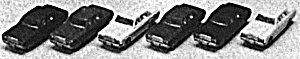 Automobile Set -- Toyota Sedans pkg(6), N, Kato USA Inc 23500