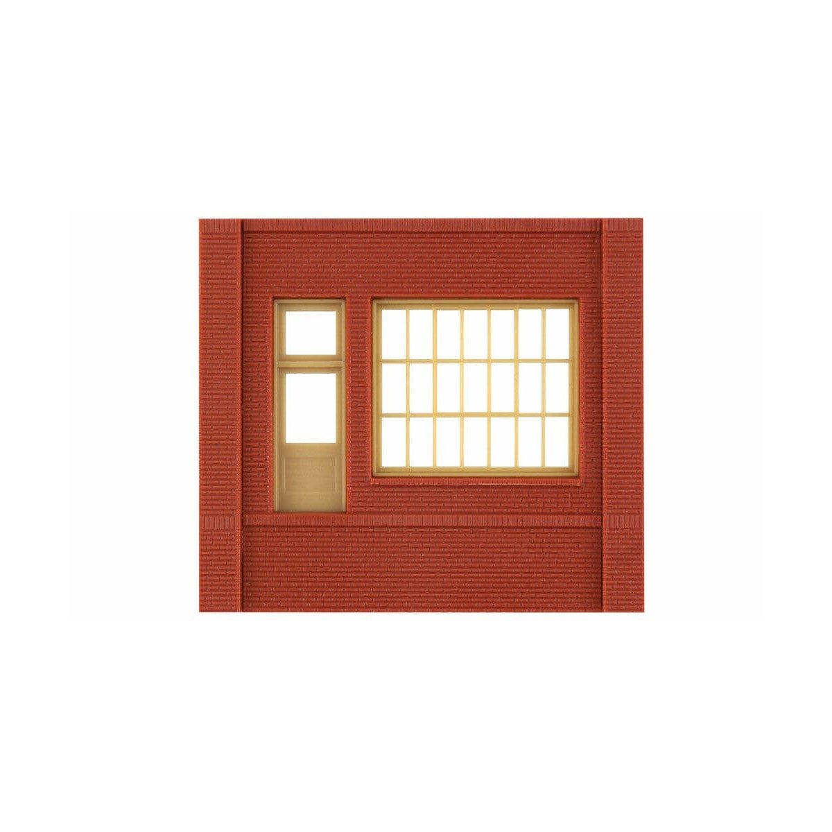 Modular Building System(TM) -- Dock Level Wall Sections w/Steel Sash Entry - Kit, HO Design Preservation Models 30172