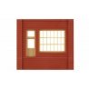 Modular Building System(TM) -- Dock Level Wall Sections w/Steel Sash Entry - Kit, HO Design Preservation Models 30172