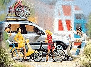 Bicycle & Scooter Set, HO, Busch Gmbh & Co Kg 6013