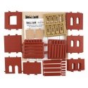 Modular Building System(TM) -- 3-in-1 Industrial Building Kit - 8-1/2 x 6′ 21.5 x 15.2cm 113 Pieces, HO Design Preservation Mo
