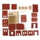 Modular Building System(TM) -- 4-in-1 1 Industrial Building Kit - 7-1/2 x 8-1/2′ 19 x 21.5cm 152 Pieces, HO Design Preservatio