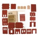 Modular Building System(TM) -- 4-in-1 1 Industrial Building Kit - 7-1/2 x 8-1/2′ 19 x 21.5cm 152 Pieces, HO Design Preservatio
