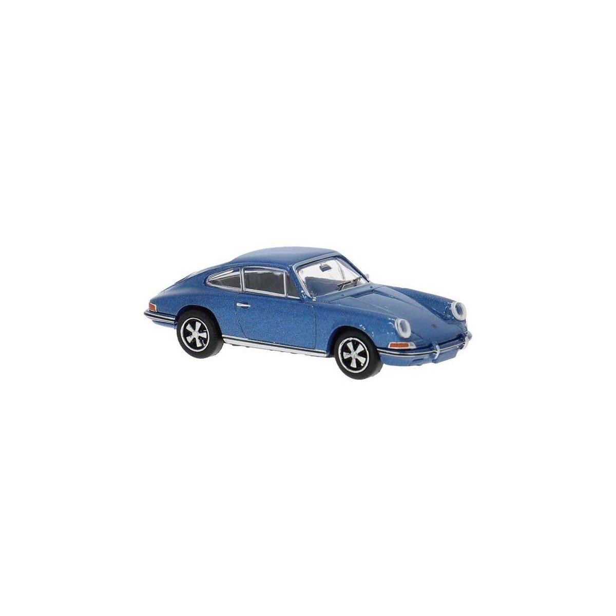 1968-1973 Porsche 911 - Assembled -- Blue, White, HO, Brekina Automodelle 16234
