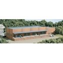 DPM Structure Kits -- Trackside Transfer - 11-1/2 x 4-1/4′ 28.7 x 10.6cm, N Design Preservation Models 51000