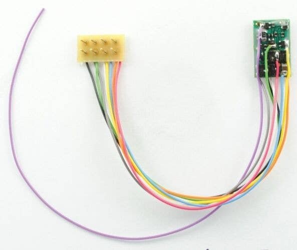 M4P-3.5` 1 Amp, 4 Function DCC Decoder - Control Only -- With 3.5` 8.89cm Harness, NMRA, All Scales, Train Control Systems 1392