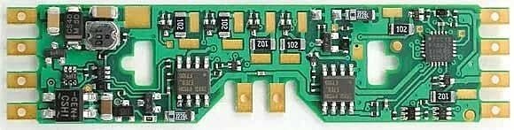 A6X 1.3 Amp, 6-Function DCC Decoder - Control Only -- Fits PROTO, Atlas, Athearn, Bachmann, Kato, HO, Train Control Systems 1001