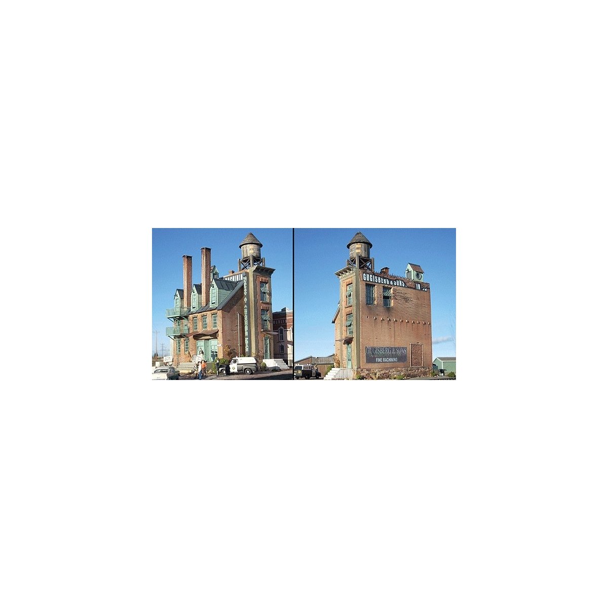 Gugisberg & Sons Machining -- Cast Plaster Kit - 5 x 8′ 12.7 x 20.3cm, HO Downtown Deco 1045