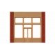 Modular Building System(TM) -- Street Level Wall Sections w/20th Century Entry - Kit, HO Design Preservation Models 30161