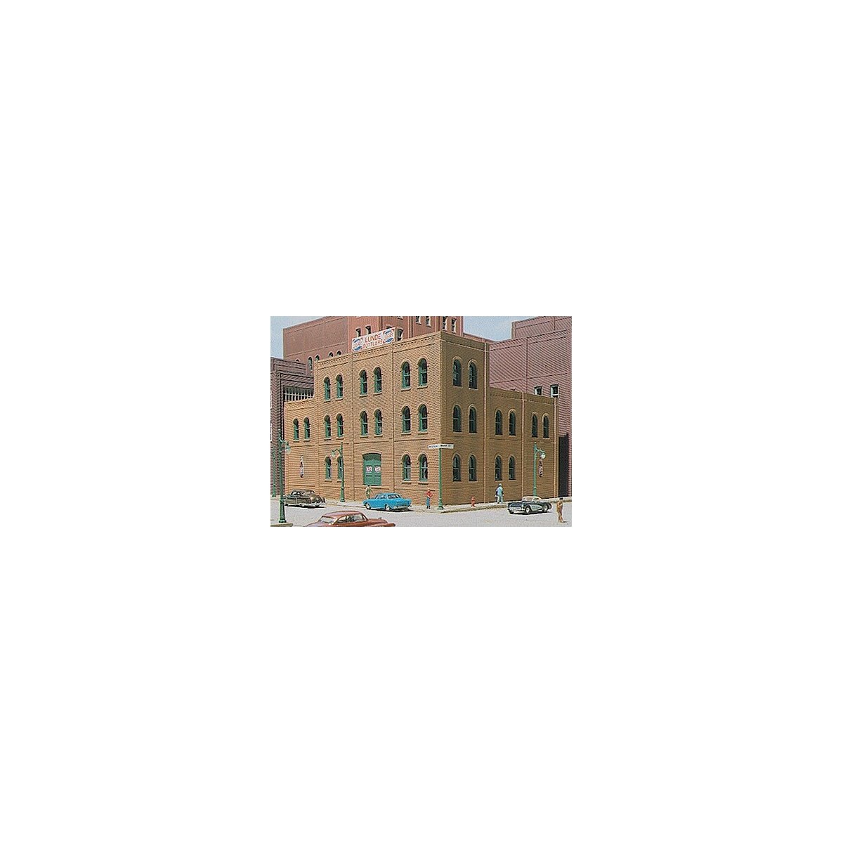 Modular Building System(TM) Designer Bulk Pack -- Arched Window Industrial Building - Kit, HO Design Preservation Models 36100