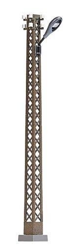 Lamp with Rusty Latticework Mast, Teardrop Lamp -- White Light, 4-3/16′ 10.5cm Tall, HO, Busch Gmbh & Co Kg 4181