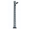 Lattice-Mast Industrial Lamp -- With Rectangular Light Housing (black) - 4-1/8′ 10.5cm Tall, HO, Busch Gmbh & Co Kg 4130