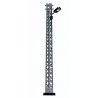 Lattice-Mast Industrial Lamp -- With Rectangular Light Housing (black) - 4-1/8′ 10.5cm Tall, HO, Busch Gmbh & Co Kg 4130