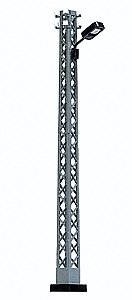 Lattice-Mast Industrial Lamp -- With Rectangular Light Housing (black) - 4-1/8′ 10.5cm Tall, HO, Busch Gmbh & Co Kg 4130