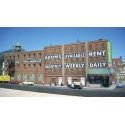 Front Street Flat -- Kit - 24` Long x 4-1/4` Deep, HO, Downtown Deco 1055