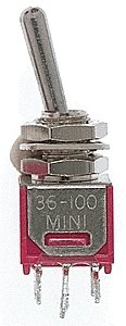 Sub Miniature Toggle Switches -- DPDT 3AMP 120V, All Scales, Miniatronics Corp. 3610005