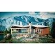 Villa in Ticino B-271 in Retro Packaging -- Kit - 7-7/8 x 4-3/4 x 3-3/8′ 20 x 12 x 8.5cm, HO Faller Gmbh 109271