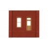 Modular Building System(TM) -- Dock Level Wall Sections w/Rectangular Entry - Kit, HO Design Preservation Models 30136