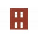 Modular Building System(TM) -- Two-Story Wall Sections w/4 Rectangular Windows - Kit, HO Design Preservation Models 30138