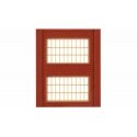 Modular Building System(TM) -- Two-Story Wall Sections w/2 Steel Sash Windows - Kit, HO Design Preservation Models 30174
