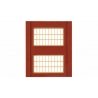 Modular Building System(TM) -- Two-Story Wall Sections w/2 Steel Sash Windows - Kit, HO Design Preservation Models 30174