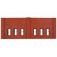 N Scale Modulars System(TM) (Plastic) -- Street level Windows pkg(3) 3-1/2′ Wide x 1-13/32′ High (8.7 x 3.5cm), N Design Pre
