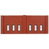 N Scale Modulars System(TM) (Plastic) -- Street level Windows pkg(3) 3-1/2′ Wide x 1-13/32′ High (8.7 x 3.5cm), N Design Pre