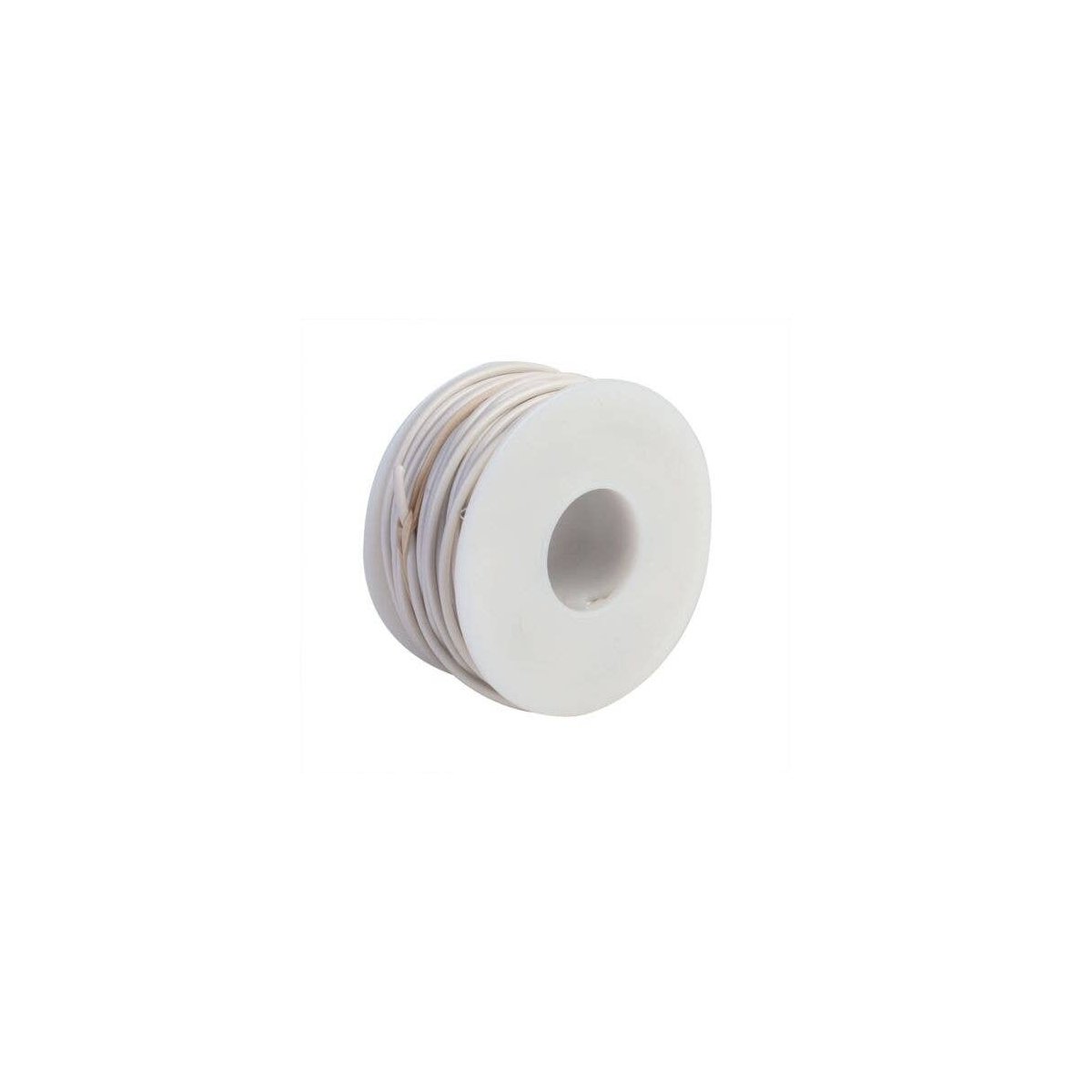 One-Conductor Hookup Wire - 18 Gauge - 55′ 16.8m -- White, All Scales, Wire Works 118160559