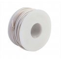 One-Conductor Hookup Wire - 18 Gauge - 55′ 16.8m -- White, All Scales, Wire Works 118160559