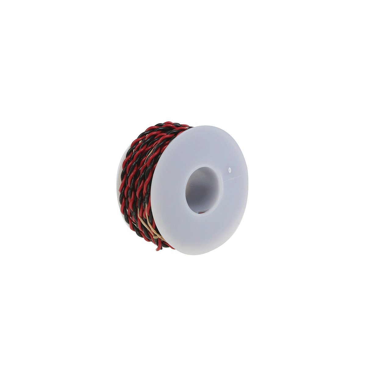 20 Gauge 2-Conductor Hookup Wire -- 25′ (black & red), All Scales, Wire Works 220100250