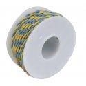 Two Conductor Hookup Wire - 22 Gauge - 30′ -- Yellow & Blue, All Scales, Wire Works 222070304